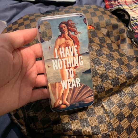 iPhone X/XsMax Birth of Venus Nothing to Wear Case - Picture 2 of 3